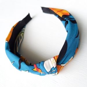 Lisa Tropical Headband - Blue/Orange